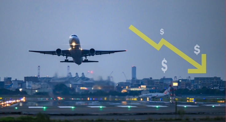 ¿Los precios de los vuelos bajan por la noche? 